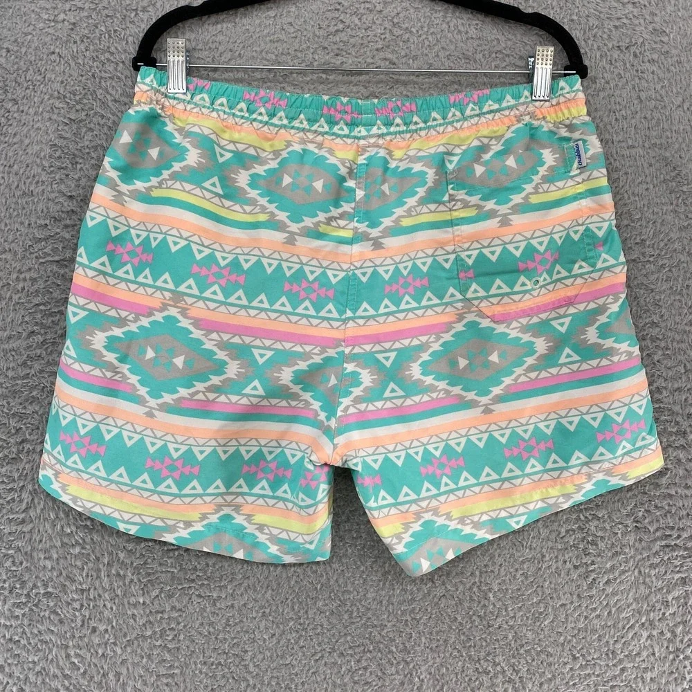Chubbies Swim Trunks Mens XL Aztec Neon Colorful Summer Beach Swim‎ Shorts USA